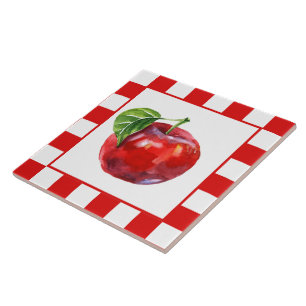 Cozinha de maçã a aquarela
