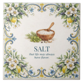 Cozinha de Sal da Toscana Bênção Mediterrânea