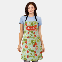 Cozinha Floral Personalizada Apron, Coração, CHURR