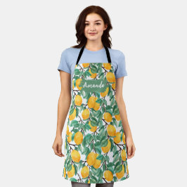 Cozinha Lemon Personalizada Apron, Coração, CHURRA