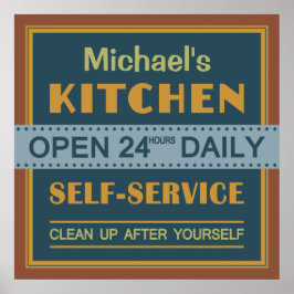 Cozinha - nome personalizado - poster