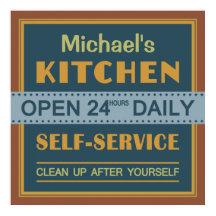 Cozinha - nome personalizado - poster