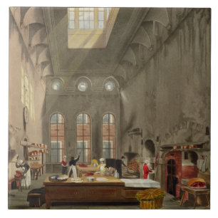 Cozinha, o palácio de St James, gravado por