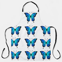 Cozinha Padrão de Borboleta Azul Apron
