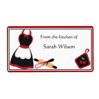 Cozinha Personalizada Etiquetas de grande porte