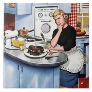 Cozinha retrô vintage engraçada