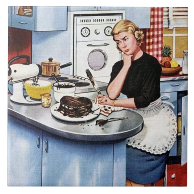 Cozinha retrô vintage engraçada (Frente)