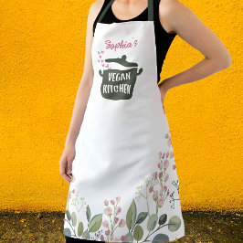 Cozinha Vegan Floral Personalizada