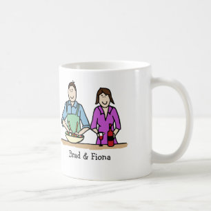 Cozinhando o casal - caneca personalizada dos