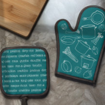 Cozinhar Cajun Essenciais Oven Mitt e Detentores d