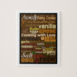 Cozinhar com amor, Quebra-cabeça de Arte Word