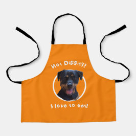 Cozinhar com nosso Rottweiler Personalize Apron