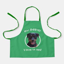 Cozinhar com nosso Rottweiler Personalize Apron
