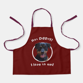 Cozinhar com nosso Rottweiler Personalize Apron
