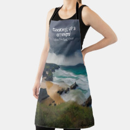 Cozinhar de uma tempestade, moody Beach Teal Sea