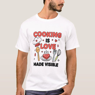 Cozinhar é Amor Tornado Visível – Camiseta da Vida