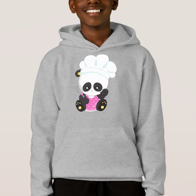 Cozinhar Panda, Baking Panda, Cute Panda, Whisk (Frente)