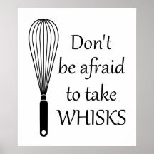 Cozinhar Tome Whisks Poster Engraçado
