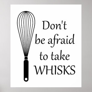 Cozinhar Tome Whisks Poster Engraçado