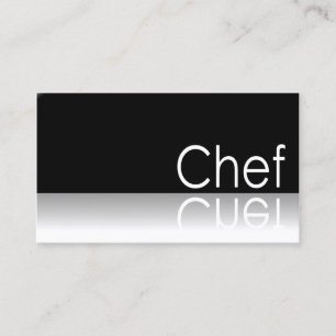 - Cozinheiro chefe - cartão de visita reflexivo