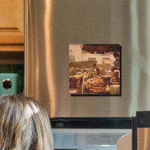 cozinheiro de rua em Istambul do século XIX