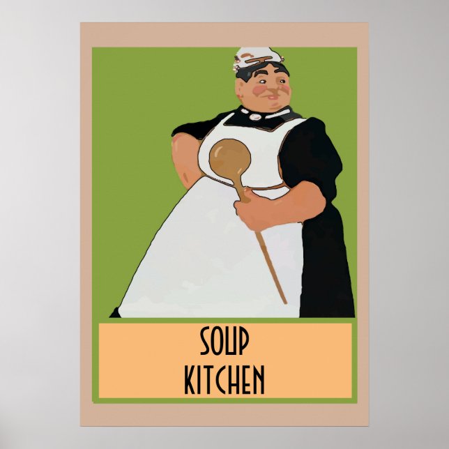 Cozinheiro de Sopa, adicione texto ao Poster (Frente)
