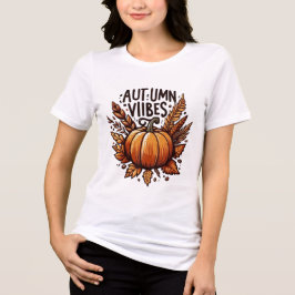Cozy Autumn Vibes T-Shirt 2025 - Falling Leaves