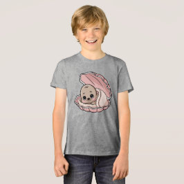 Cozy Baby Seal em uma concha rosa