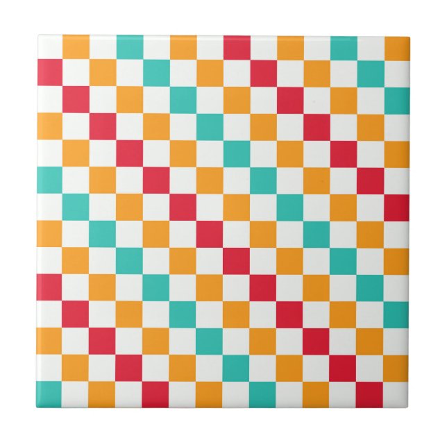 Cozy classroom diagonal checkerboard pattern (Frente)