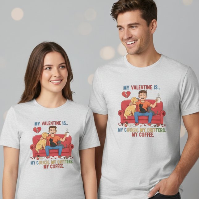 Cozy Couch Critters Coffee Valentine Lovers Gift (Criador carregado)