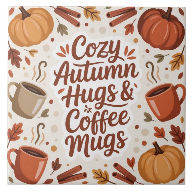Cozy Hugs and Coffee Autumn Boho (Frente)