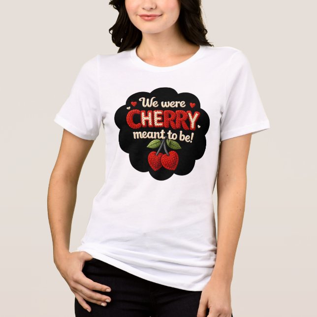 Cozy knitted-style typography and adorable cherry  (Frente)