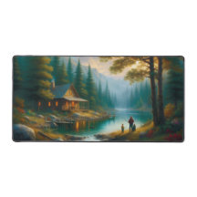 Cozy Lakeside Cabin Family Fishing Woodland