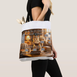 Cozy Library Squirrel Teacher Appreciation Tote