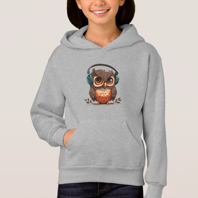 Cozy Owl com Fones de ouvido (Frente)