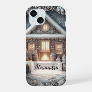 Cozy Snowy House, Sofa, cobertor, presentes, bonec
