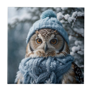 Cozy Whimsical Winter Wonderland Owl