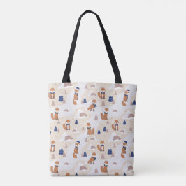 Cozy Winter Fox Tote Bag - Cuja Floresta Cura - An