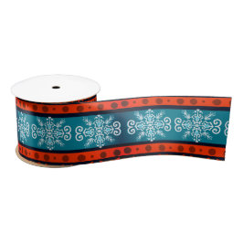 Cozy Winter Pattern Satin Ribbon