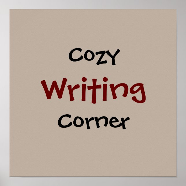 Cozy Writing Corner Poster (Frente)