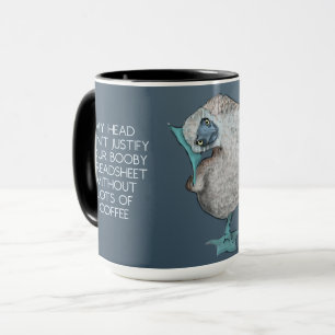 CPA Minha caneca com pássaro de pés azuis