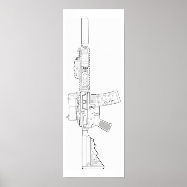 CQBR MK18 Mod 0 Poster (Frente)