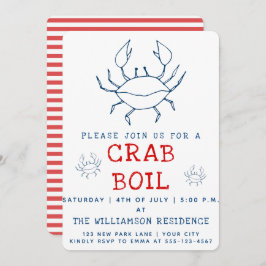 Crab Boil | Convite de festas de Verão