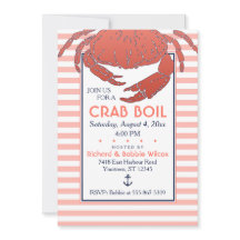 Crab Boil | Convite Personalizado Com Distribuição