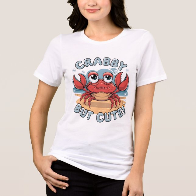 Crabby, mas bonito - Design de Caranguejo Kawaii E (Frente)