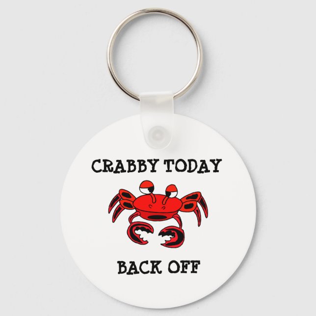 Crabby Today Back Chaveiro (Frente)