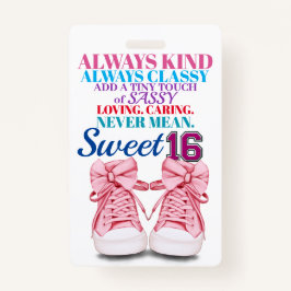 Crachá 16 Doce - Consulte Traseira