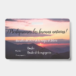 Crachá 2024 JW asamblea TJ personaliza