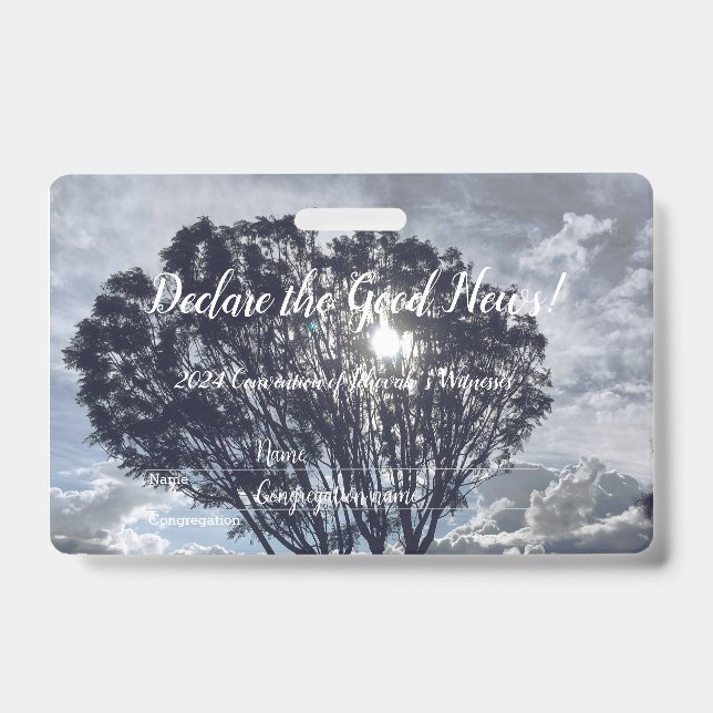 Crachá 2024 JW convention clouds (Frente)