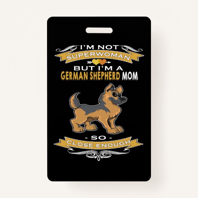 Crachá 2 Eu não sou super mulher, mas sou uma mãe German  (Frente)